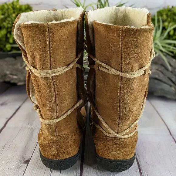 Tsonga Fleece Lined Leather Moc Style Boots - Picture 5 of 9